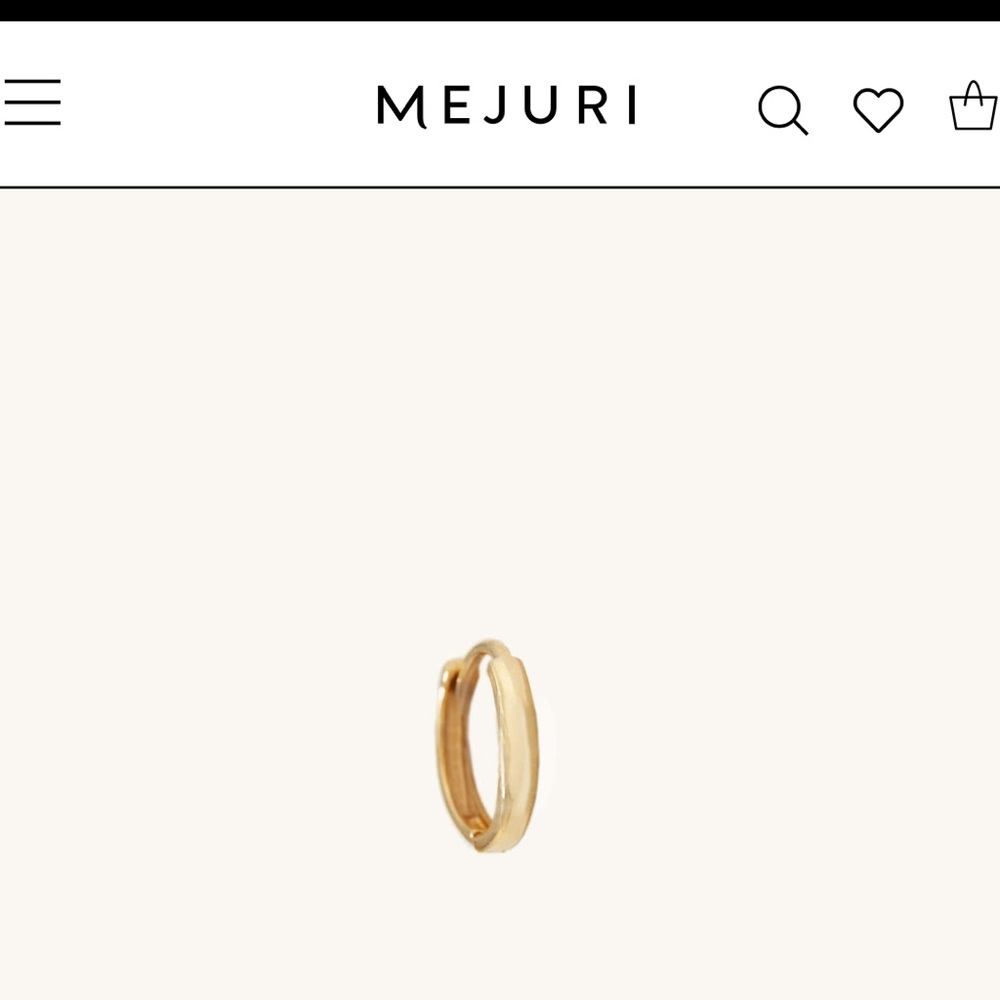 Mejuri Mini Hoop 14K
